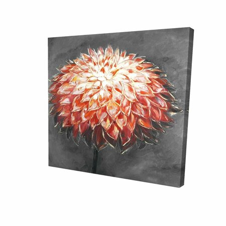 FONDO 16 x 16 in. Abstract Dahlia Flower-Print on Canvas FO2791366